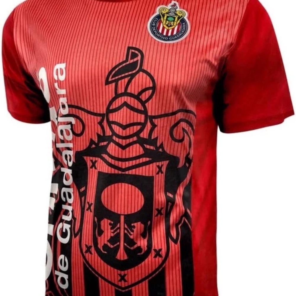 Icon Sports Mens Chivas Jersey Chivas Del Guadalajara Soccer TShirt Jersey Small